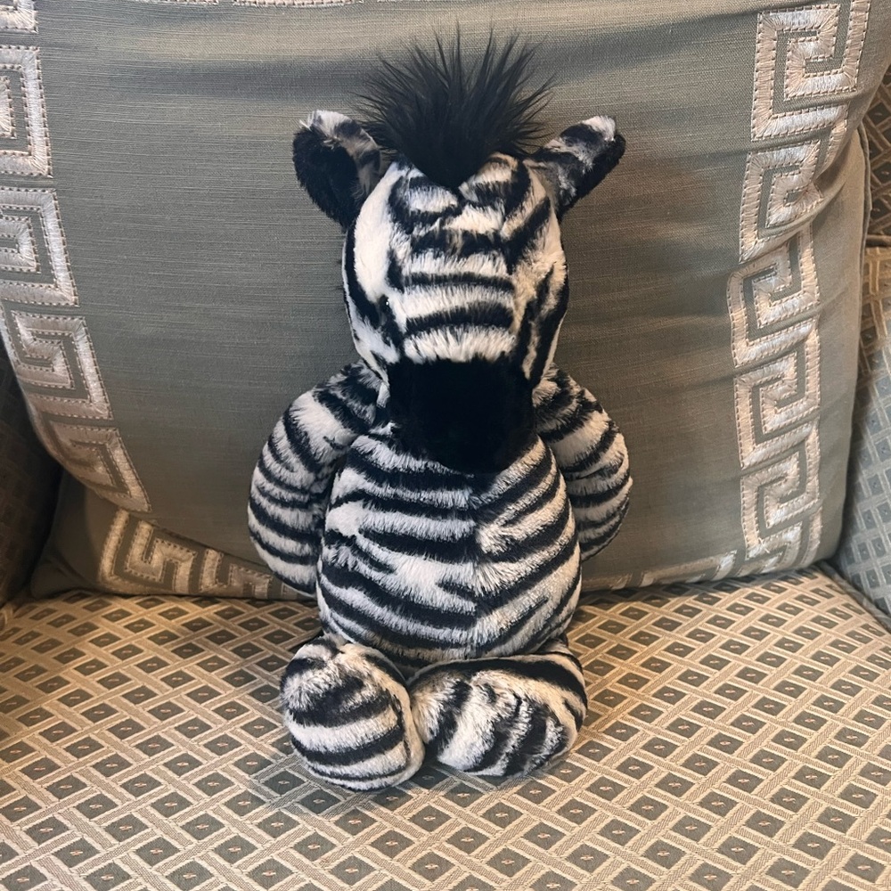 Jellycat Black and White Zebra Plush